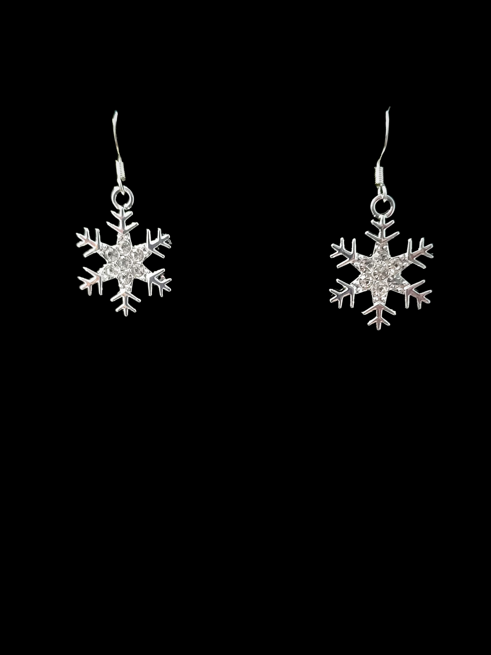 Sparkly Snowflake Earrings