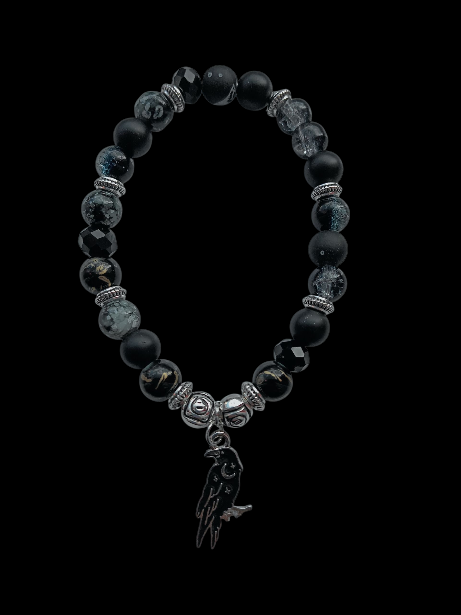 Crow Charm Bracelet
