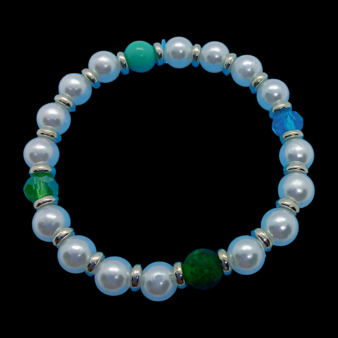 Pearl & Glass Beeds Bracelet