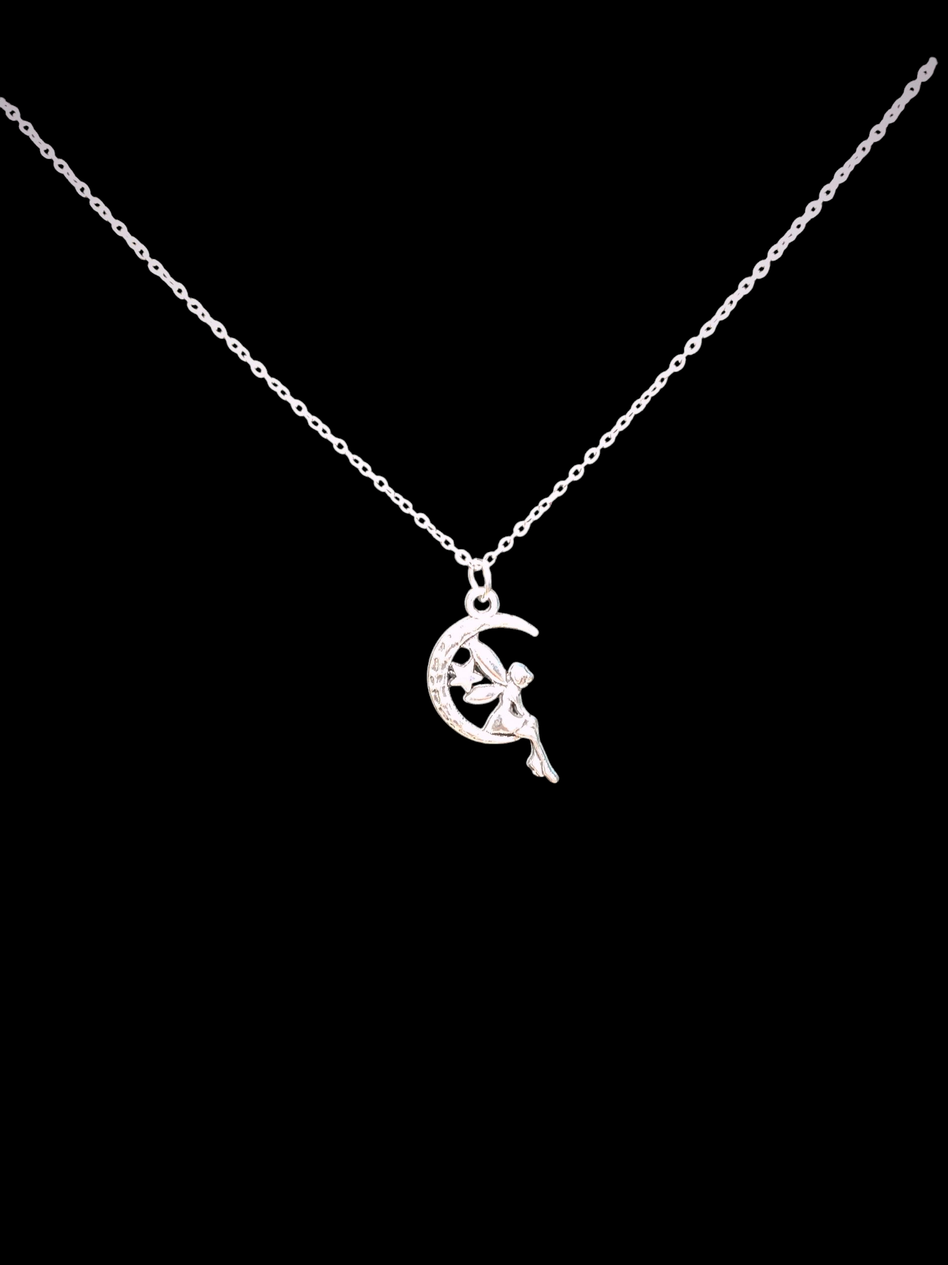 Fairy On The Moon Necklace